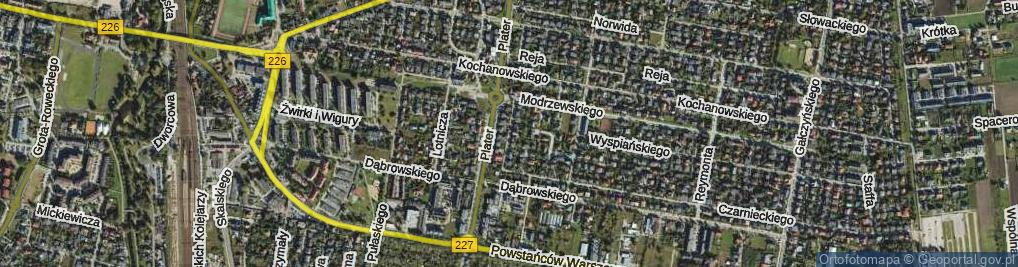 Zdjęcie satelitarne Kilińskiego Jana, płk. ul.